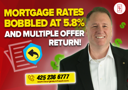 Mortgage Rates Bobbled at 5.8% and Multiple Offer Return!